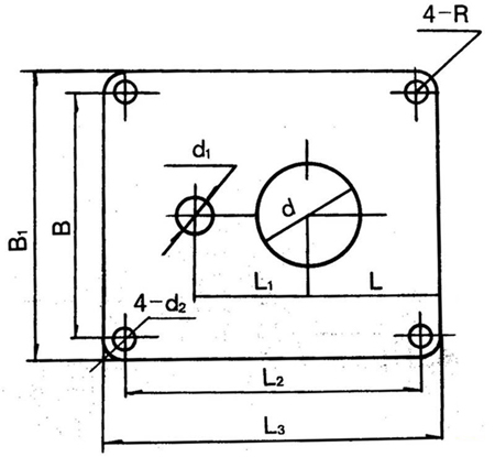 NL污水泥漿泵安裝尺寸圖 NL污水泥漿泵安裝尺寸圖