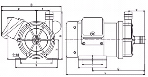 MP系列微型磁力驅(qū)動循環(huán)泵安裝尺寸圖 MP系列微型磁力驅(qū)動循環(huán)泵安裝尺寸圖