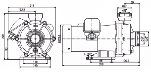 MP系列微型磁力驅(qū)動循環(huán)泵安裝尺寸圖 MP系列微型磁力驅(qū)動循環(huán)泵安裝尺寸圖